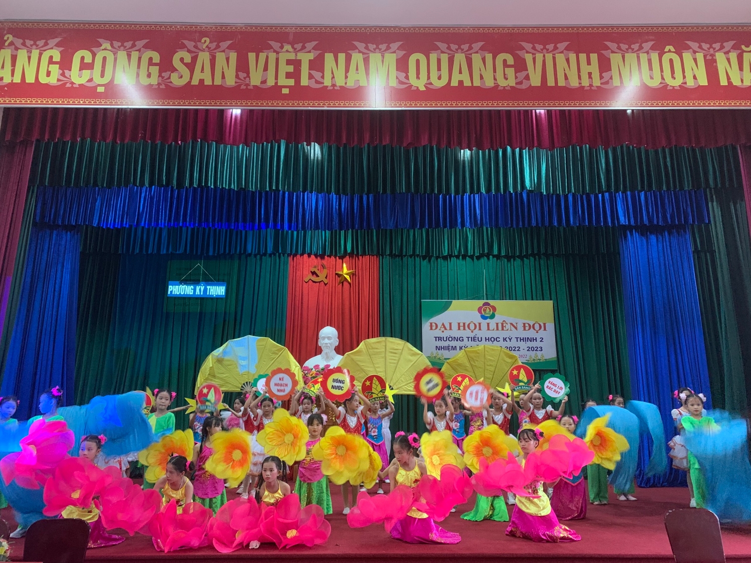 TRƯỜNG TIỂU HỌC KỲ THỊNH 2 TỔ CHỨC THÀNH CÔNG ĐẠI HỘI LIÊN ĐỘI NHIỆM KỲ NĂM HỌC 2022-2023